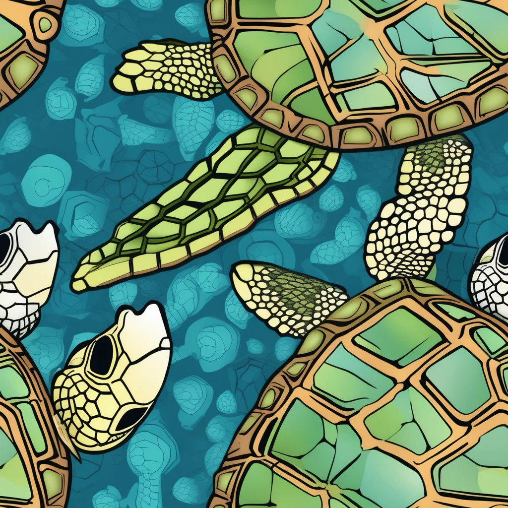 The Lagoon Turtles pattern
