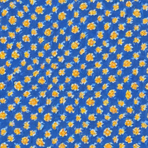 The Cobalt Marigold pattern