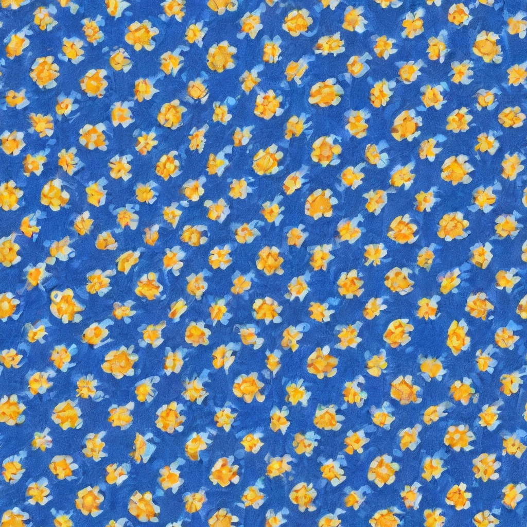 The Cobalt Marigold pattern