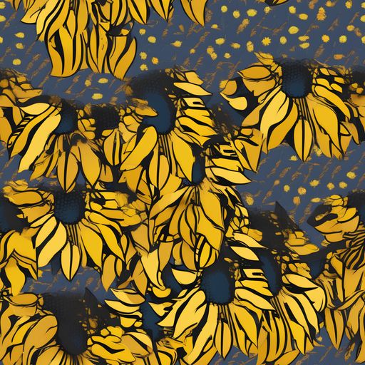 The Golden Midnight Bloom pattern
