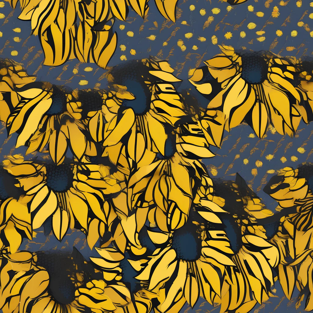 The Golden Midnight Bloom pattern
