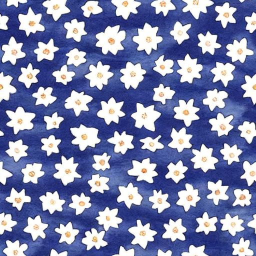 The Indigo Blossom Drift pattern