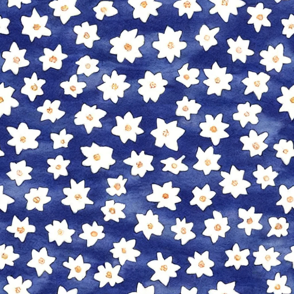 The Indigo Blossom Drift pattern