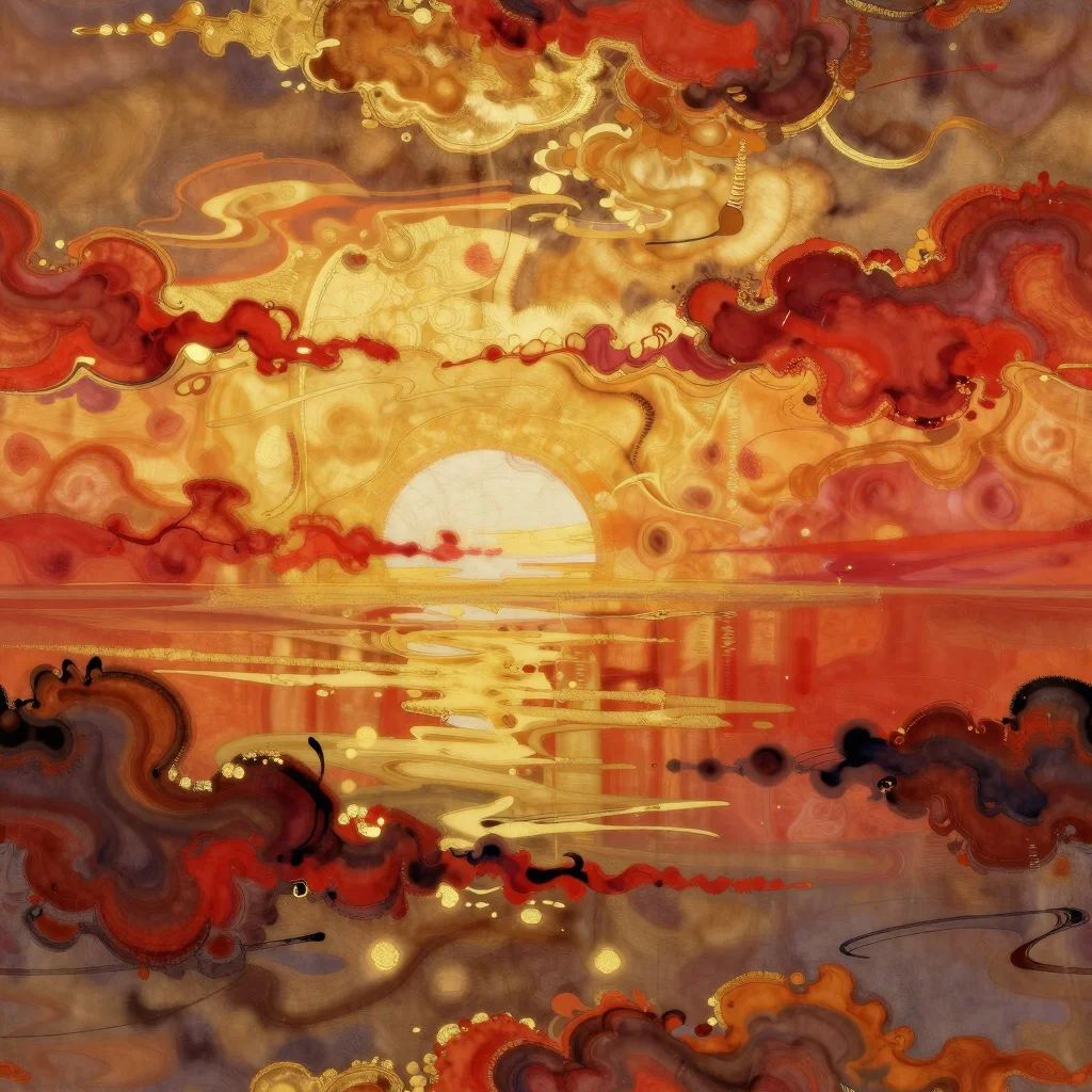 The Gilded Afterglow pattern