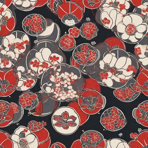 The Crimson Camellia pattern