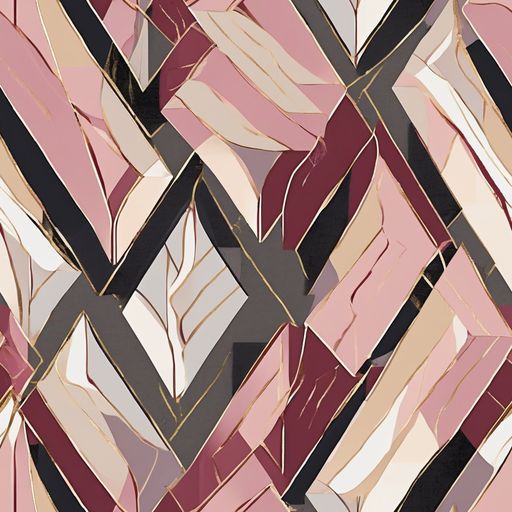 The Rose Quartz Angles pattern