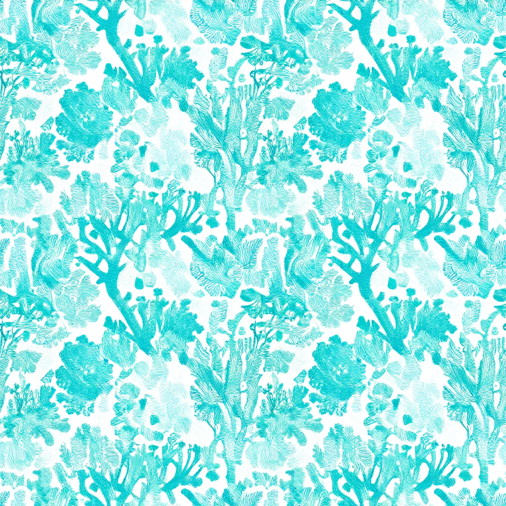 The Turquoise Tangle pattern