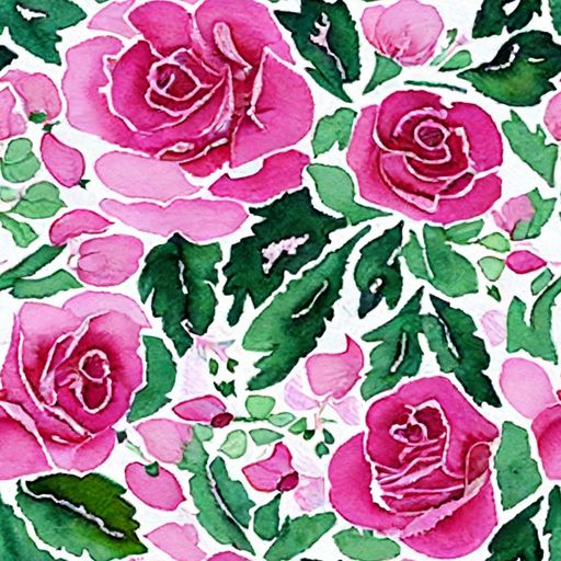 The Magenta Rose Garden pattern