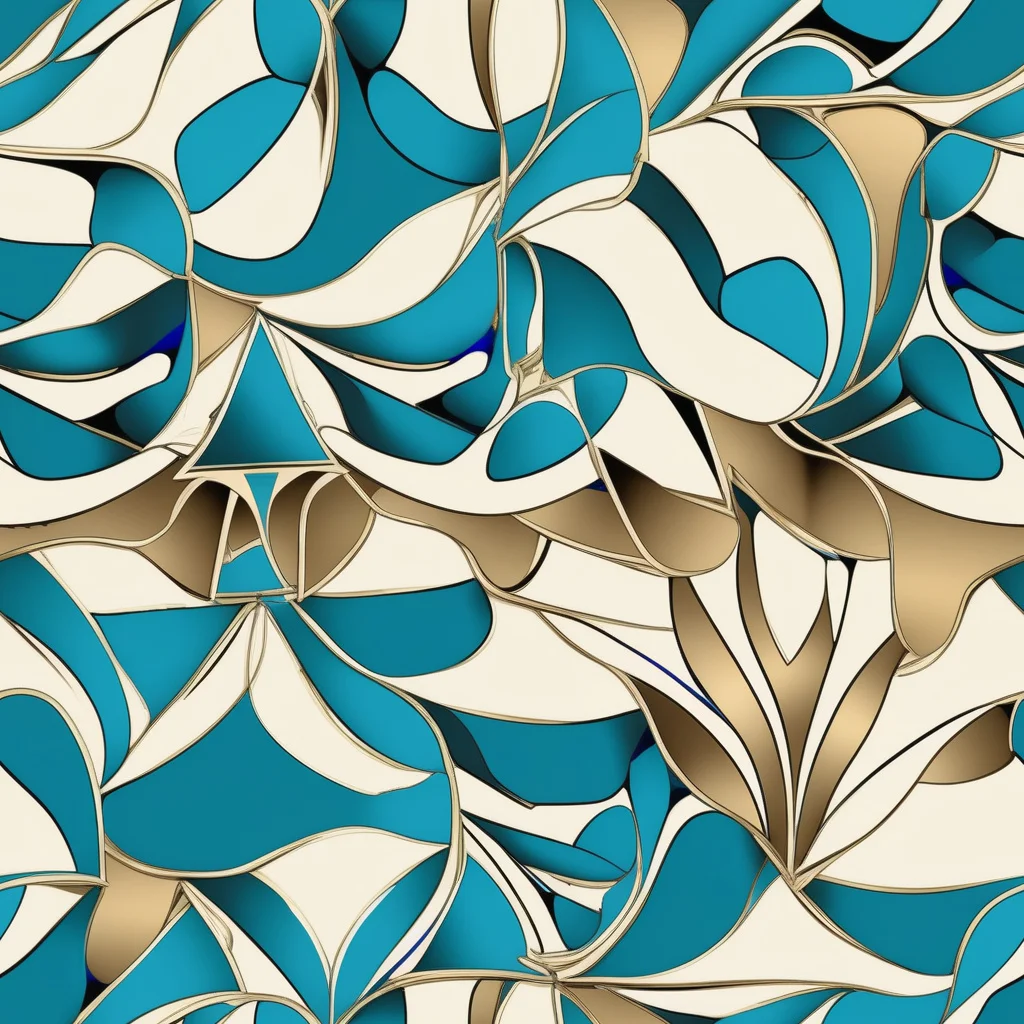 The Teal Arabesque pattern