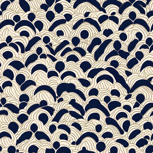 The Midnight Seigaiha pattern