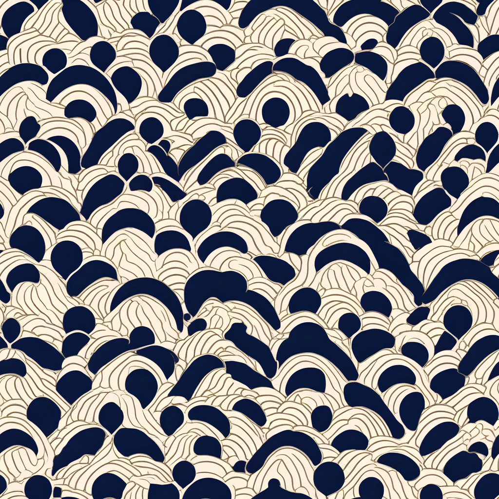 The Midnight Seigaiha pattern