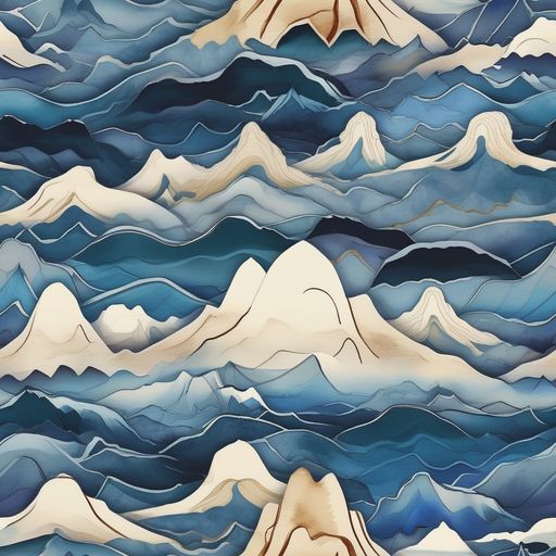 The Indigo Alpine Current pattern