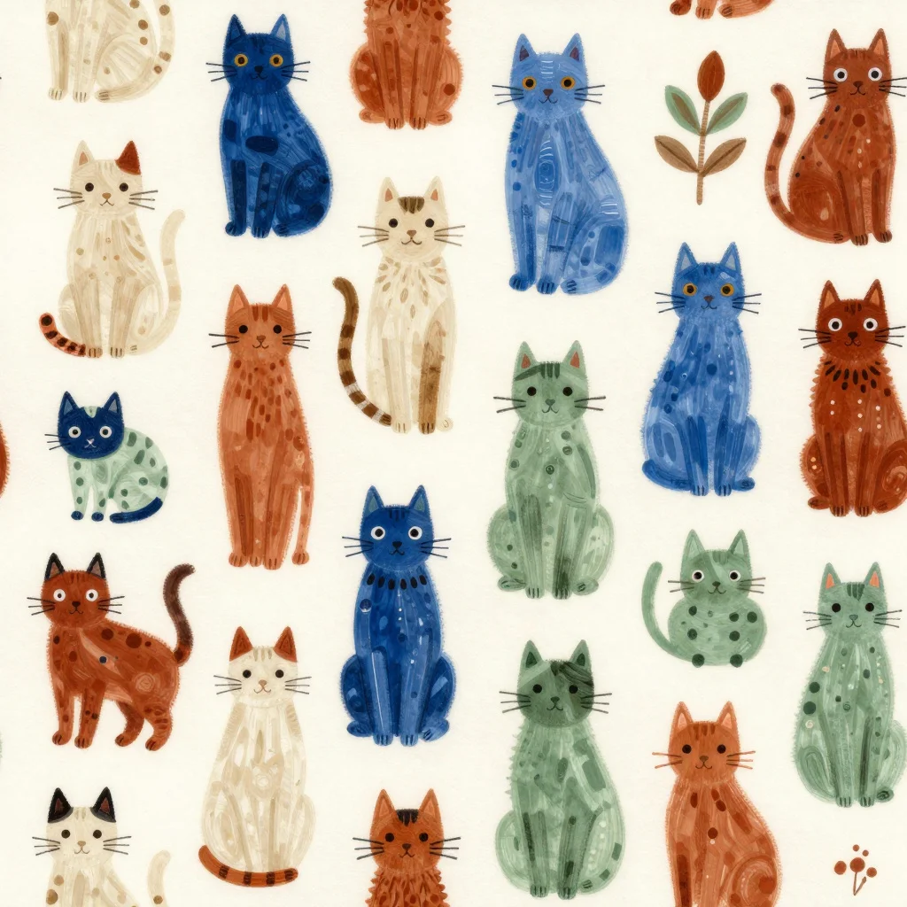 The Whisker Garden pattern