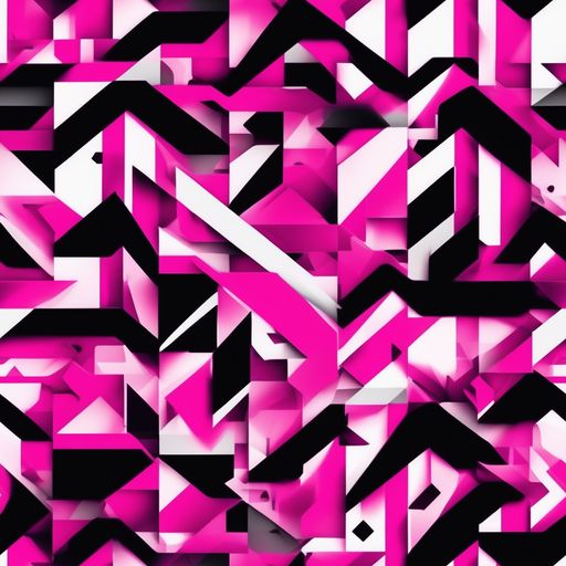The Neon Chevron Static pattern