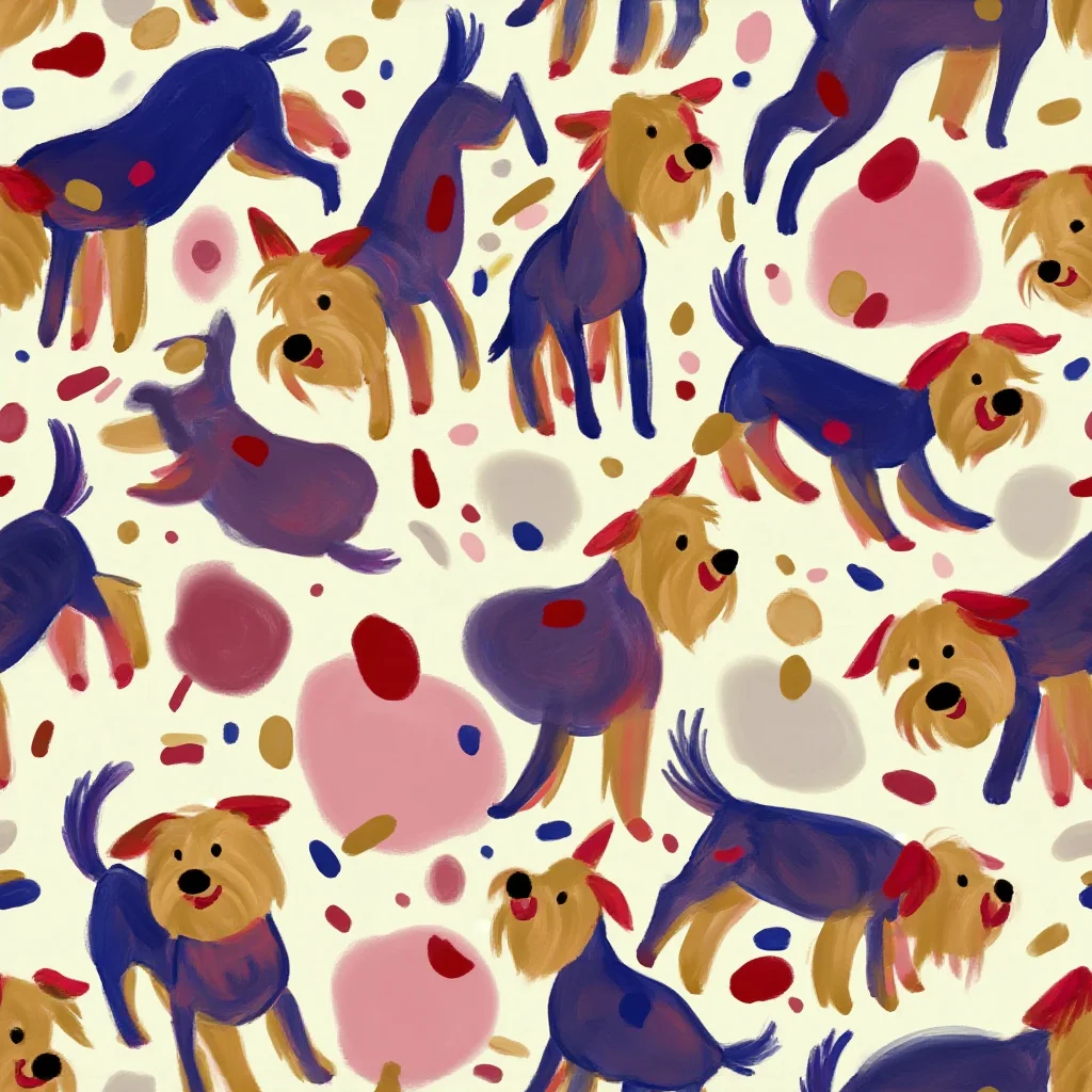 The Terrier Confetti pattern